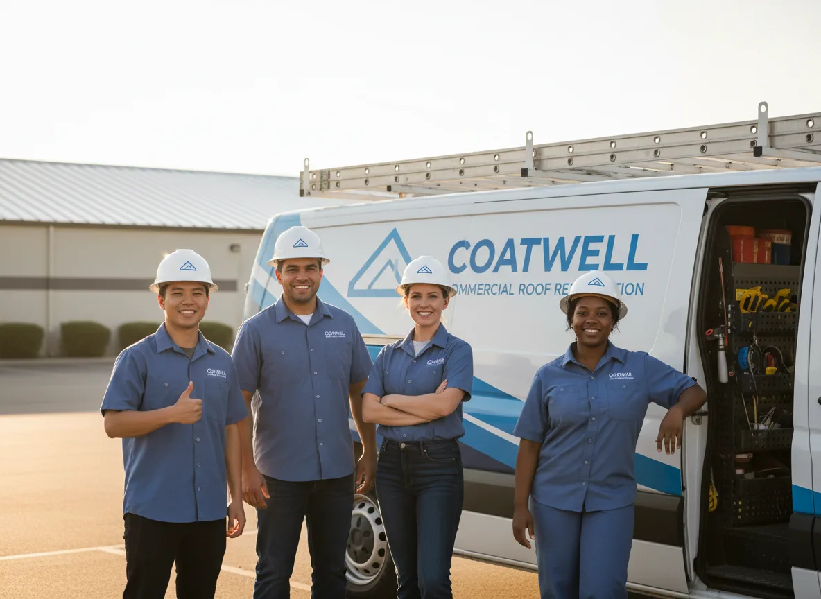 Commercial roof coating company in Leland, IA