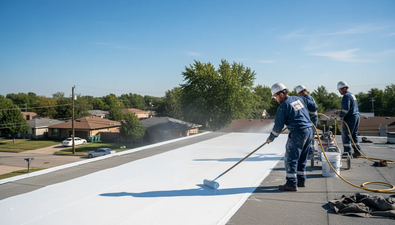 Commercial roof coating in Leland, IA near me
